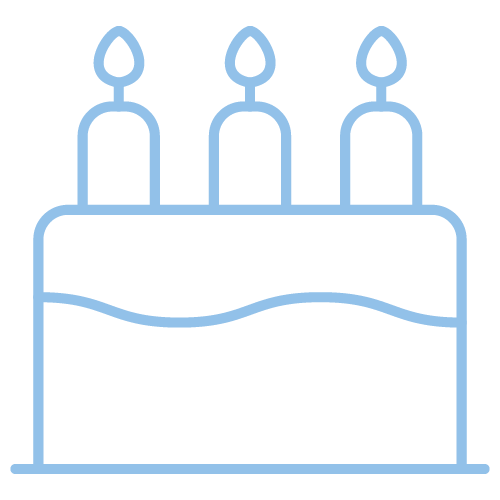 Birthday cake icon