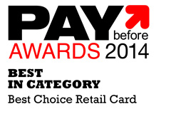 Paybefore Awards 2014 Best Choice Retail Card
